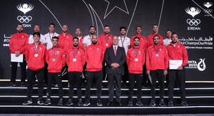 Jordan NOC President Prince Feisal honours members of Team Jordan