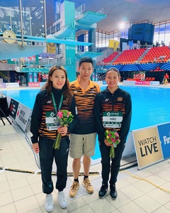 Malaysian divers win silver and bronze medals in Montreal