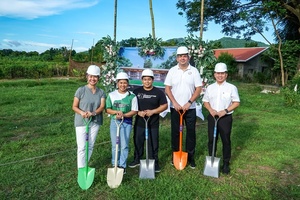 Philippines’ Olympic champion Diaz joins in groundbreaking ceremony for HD weightlifting academy