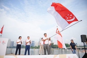 Singapore’s CDM receives national flag ahead of Paris Olympics