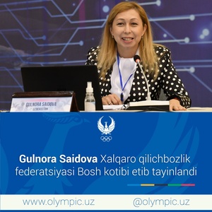 Uzbekistan NOC congratulates fencing official Saidova on FIE appointment