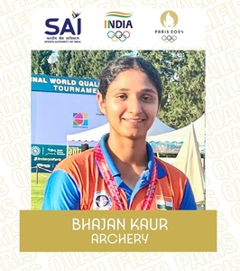 IOA congratulates archer Bhajan Kaur on securing Paris quota