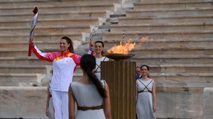 Olympic flame on its way to Beijing for 2022 Winter Games