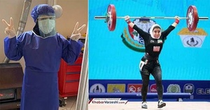Iranian athlete lifting spirits in fight against COVID-19