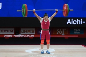 DPRK weightlifter Ri completes Asian Games three-peat
