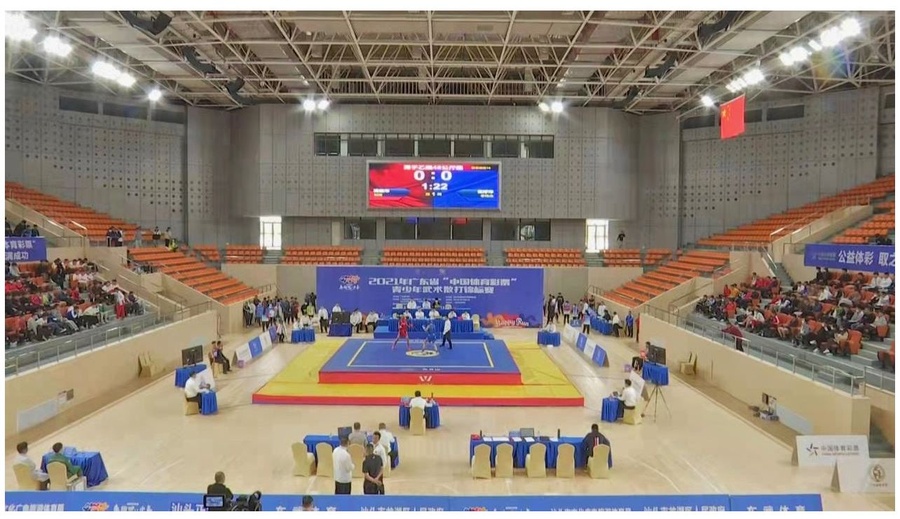 2021 Guangdong Youth Wushu Sanda Championships was held in Shantou Zhengda Gymnasium.