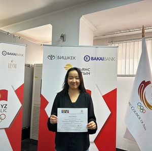 Kyrgyz Republic NOC celebrates MEMOS success for Imanalieva Bermet