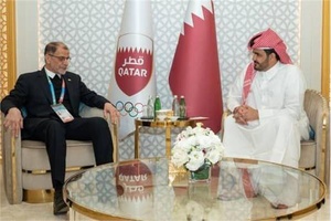 Iran and Qatar NOC presidents discuss increase in sporting ties