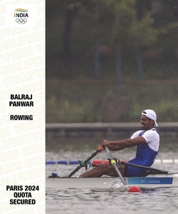 Balraj Panwar wins India’s first rowing quota for Paris Olympics