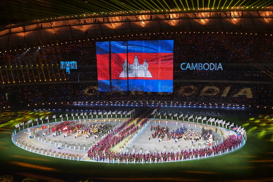 © The opening ceremony of the 32nd SEA Games in Phnom Penh (Photo: Royal Embassy of Cambodia)