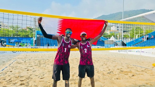 Qatar’s clinical path to men's beach volleyball gold