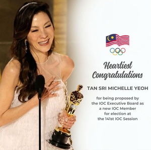 Olympic Council of Malaysia ‘immensely proud’ of IOC Member nomination for Michelle Yeoh