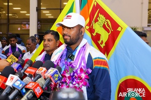 Rumesh Tharanga returns to hero’s welcome