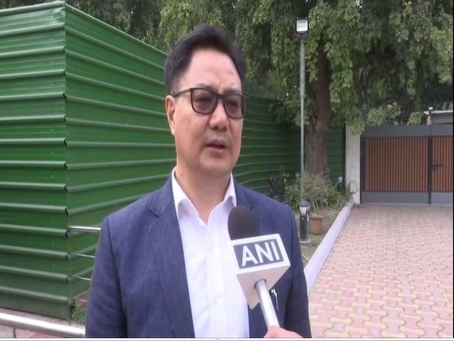 Indian Sports Minister Kiren Rijiju. © ANI