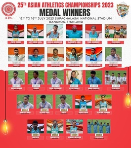 IOA President P.T. Usha lauds Indian athletics team