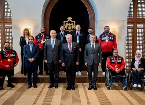 King of Jordan bestows honour on medal-winning athletes