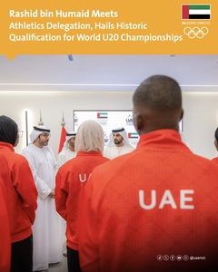 UAE NOC Vice President Sheikh Rashid praises young athletes for ‘historic’ achievement
