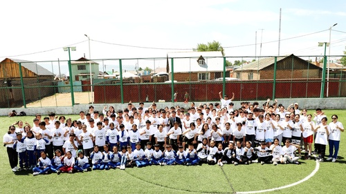 Famous sports school in Mongolia hosts Olympic Day festival