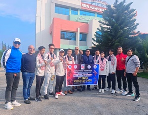 Nepal NOC President bids farewell to athletes bound for 3rd Taolu World Cup in Yokohama