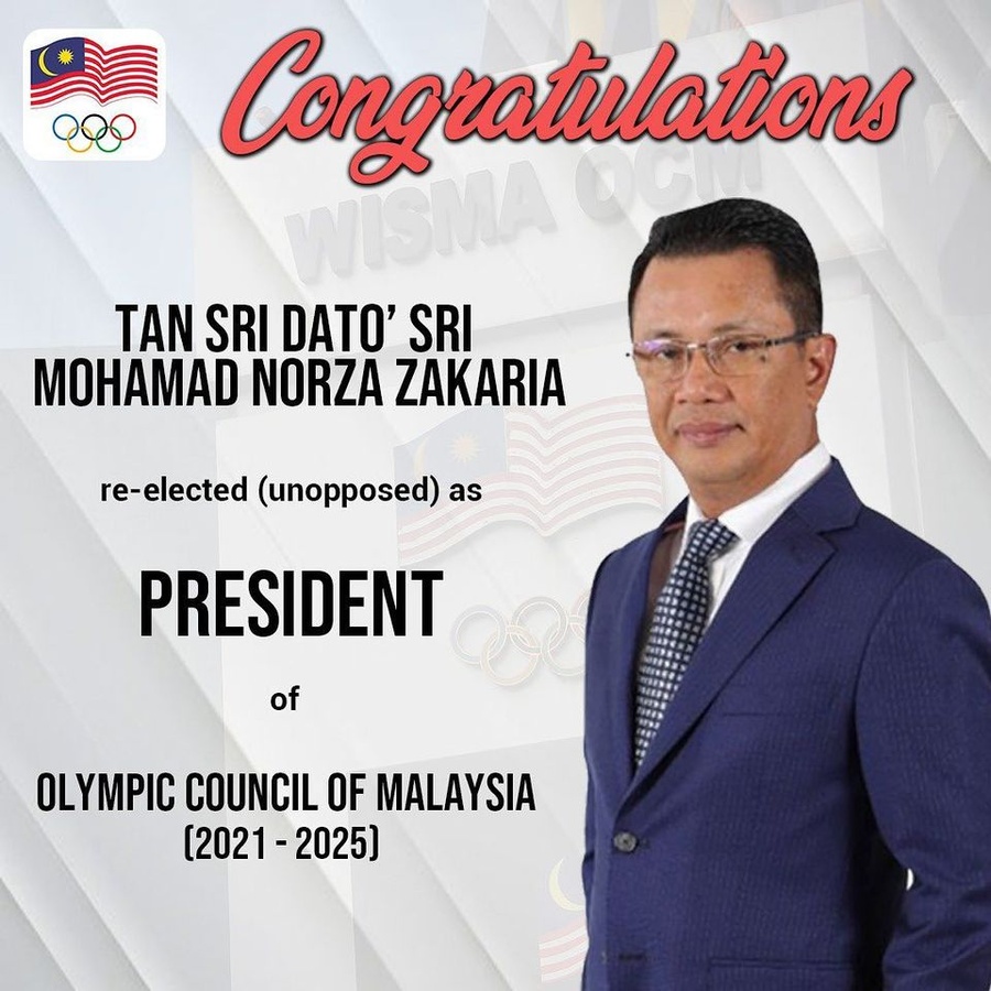 Malaysia NOC leaders re-elected unopposed