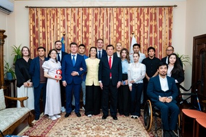 Japanese Ambassador hosts Kazakh athletes heading to Asian Games