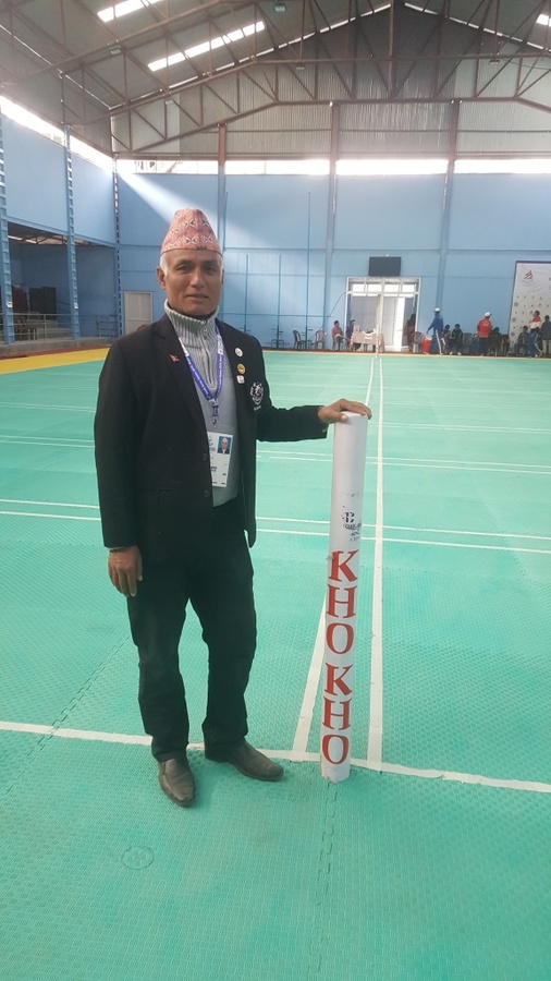 Pradip Maharjan, Vice President of the Nepal Kho Kho Association.