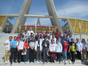 SEA Games delegates visit Cambodia’s new sports hub