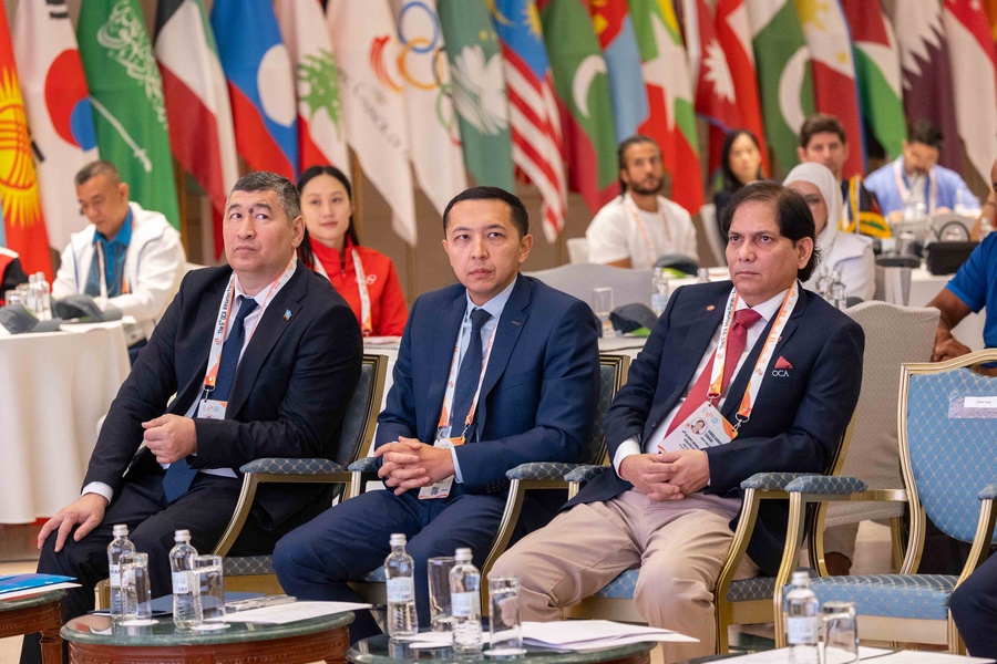 Kazakhstan organisers give a warm welcome to athlete representatives from Asia