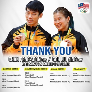Malaysia NOC thanks mixed doubles badminton team after split