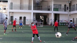 Cambodia pioneers Social Distance Football