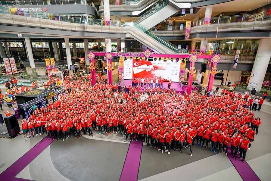 Singapore NOC delegations receive flags