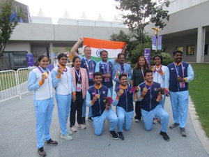 Indian archers hit golden double in compound team events