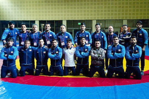 Iranian wrestlers win Greco-Roman team title at Asian championships