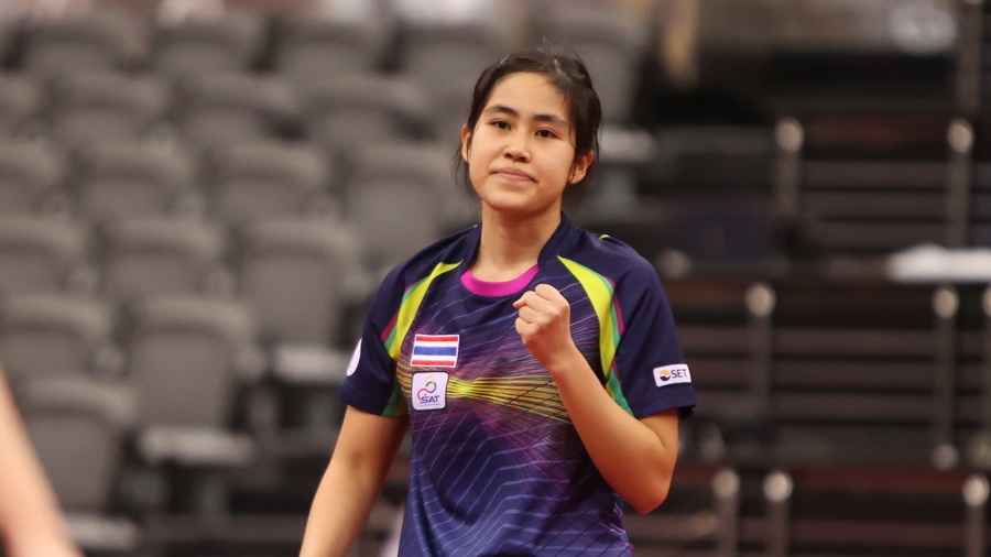 Suthasini Sawettabut of Thailand qualifies for Tokyo 2020. © Rémy Gros/ITTF