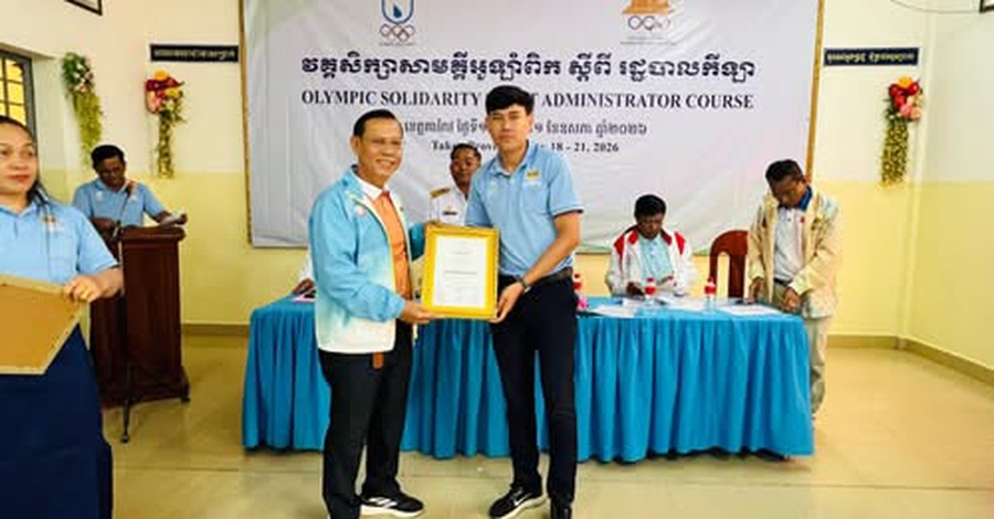 NOC Cambodia trains sports administrators in Takeo province