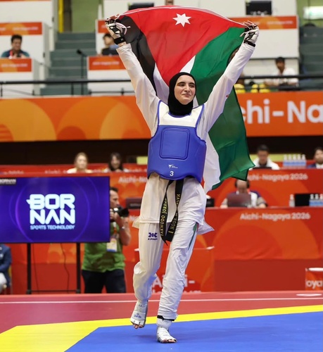 Jordan’s Fadia Khirfan strikes Asian Games taekwondo gold