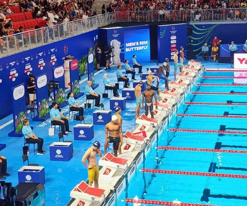 HRH Prince Jigyel attends international swimming awards ceremony in Singapore