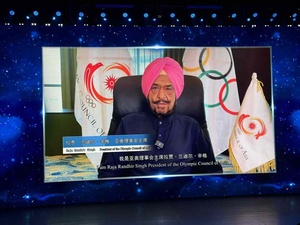 OCA President Raja Randhir Singh celebrates 100-day countdown to Harbin AWG