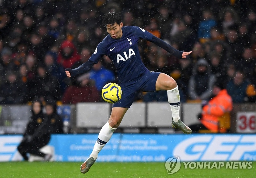 Son Heung-min in action for Spurs. © Yonhap