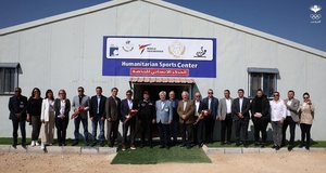 World Taekwondo president visits Arzaq Syrian refugee camp in Jordan