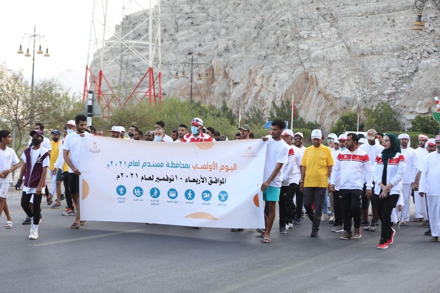 Action from previous Olympic Day events in Oman.
