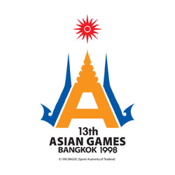 <p>The Official Emblem of the 13th Asian Games elements from Asia in general and Thailand in particular. It is based on the letter A, representing Asia and Athletes. The Maha Chedi, or pagoda shape, represents Thailand, in particular.<br /><br />The pinnacle of the Maha Chedi symbolises the knowledge, intelligence and athletic prowess of Thailand's forefathers, which are second to none. The top is part of the OCA logo.</p>