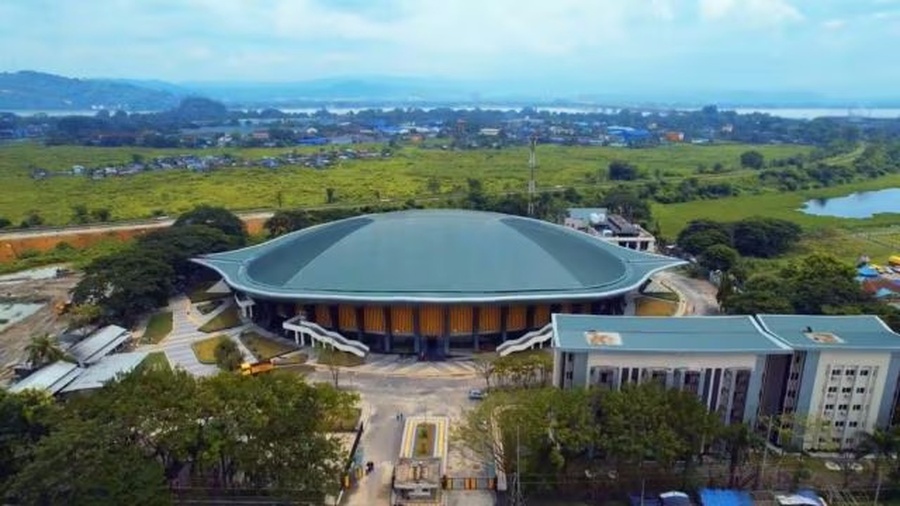 The NCOE boasts 14 badminton courts, an international standard gymnasium and seating capacity of 4,000 spectators. (Photo: BAI)