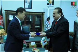Afghanistan NOC, taekwondo federation greet Korean ambassador