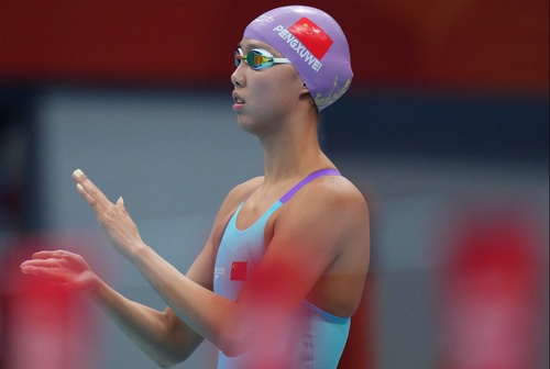Peng breaks Asian record to win gold as Haughey completes double