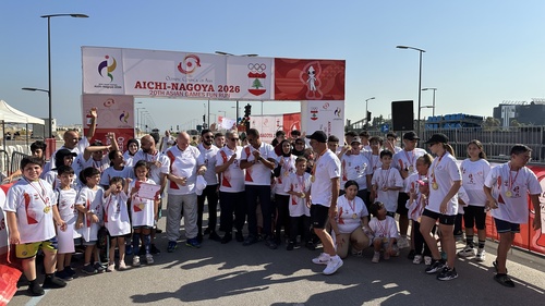 Lebanese NOC President sends best wishes to Aichi-Nagoya as crowd of 1,200 turn up for Fun Run