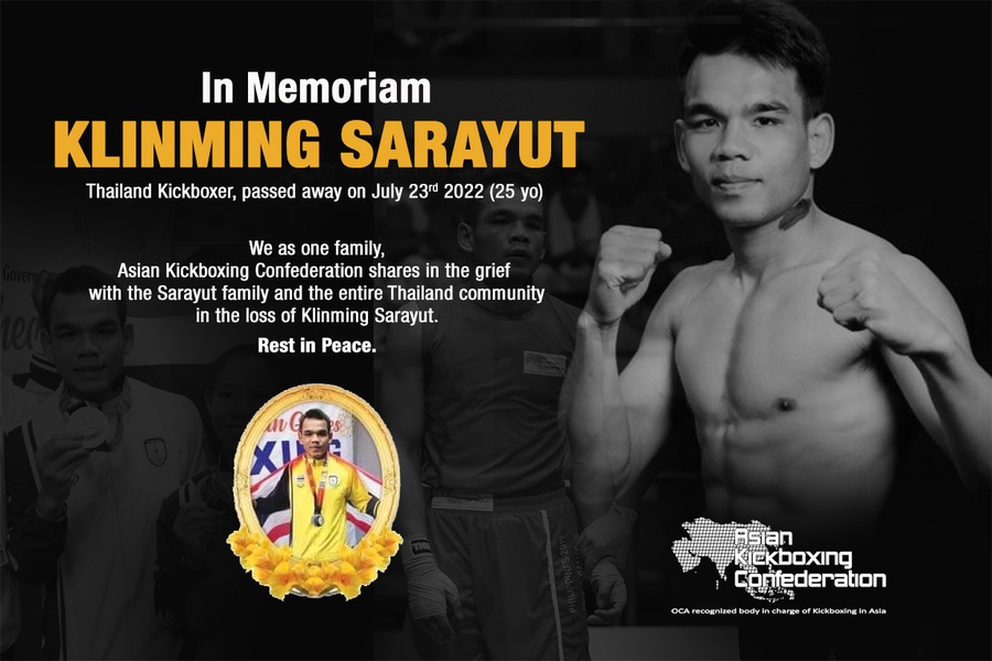 Asian Kickboxing Confederation mourns the loss of Thai ace Sarayut Klinming