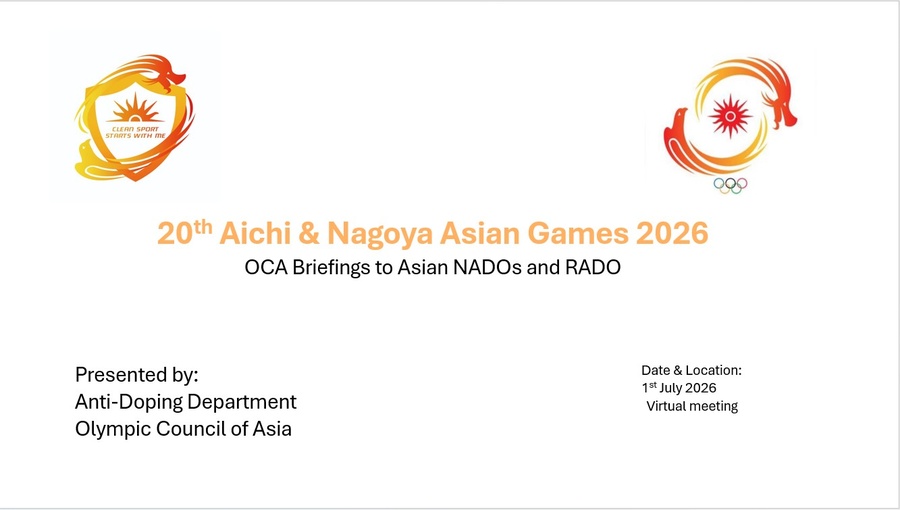 OCA reaffirms commitment to Clean Sport ahead of Aichi-Nagoya 2026