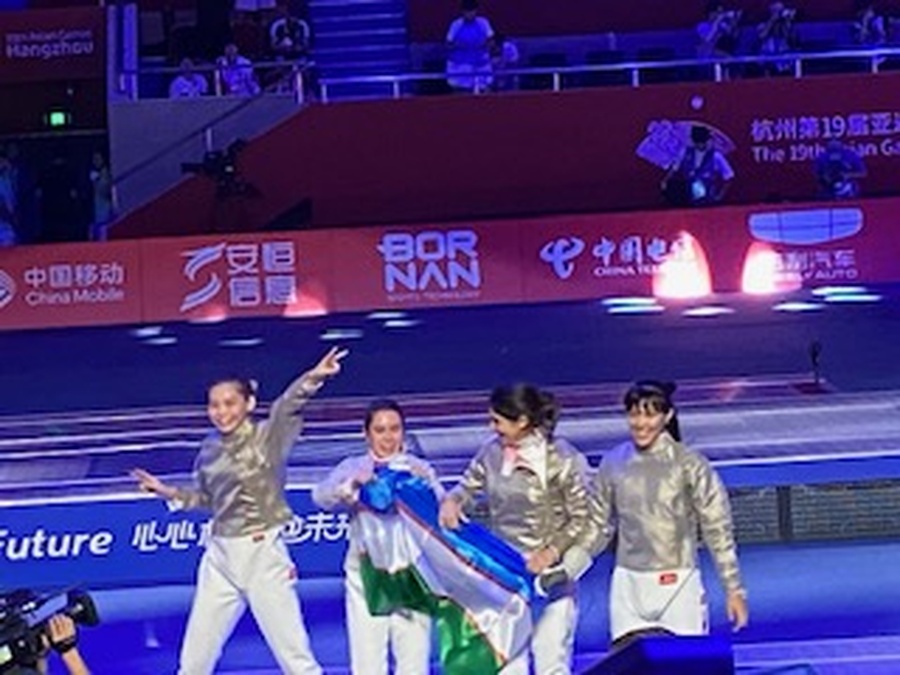 Uzbekistan, Japan claim gold on tense last night of fencing