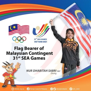 Olympic diver Nur Dhabitah Sabri to carry Malaysia’s flag at SEA Games